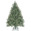 Christmas Central 4.5’ Pre-Lit Downswept Douglas Blue Fir Christmas Tree, Clear Lights