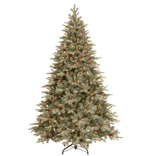 Christmas Central 7.5' Frosted Arctic Spruce Artificial Christmas Tree, Clear Lights 3 Christmas Central 7.5' Frosted Arctic Spruce Artificial Christmas Tree, Clear Lights
