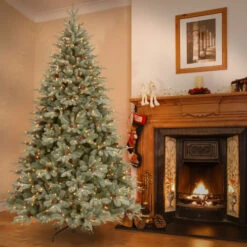 Christmas Central 7.5' Frosted Arctic Spruce Artificial Christmas Tree, Clear Lights 9 Christmas Central 7.5' Frosted Arctic Spruce Artificial Christmas Tree, Clear Lights -Christmas Decoration Shop dnat pefa1 307 75 4 51837.1664121080