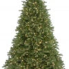 Christmas Central 9’ Pre-Lit Medium Jersey Fraser Fir Artificial Christmas Tree, White Lights