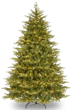 Christmas Central 9’ Pre-Lit Medium Nordic Spruce Artificial Christmas Tree, White Lights