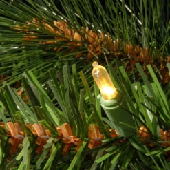 7.5 Ft. Rocky Ridge Medium Pine Tree With Clear Lights -Christmas Decoration Shop dnat rrmh1 75lo 3 86111.1631812949
