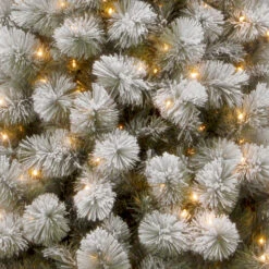 Christmas Central 7.5’ Pre-Lit Slim Snowy Bristle Pine Artificial Christmas Tree, Clear Lights 7 Christmas Central 7.5’ Pre-Lit Slim Snowy Bristle Pine Artificial Christmas Tree, Clear Lights -Christmas Decoration Shop dnat snp1 304 75 3 58213.1631810872