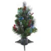 Christmas Central 18" Pre-Lit Full Crestwood Spruce Artificial Christmas Tree, Multicolor LED Lights -Christmas Decoration Shop dnat szcw7 126 18 1 1 90947.1587645072