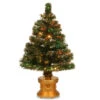 Christmas Central 2.5' Pre-Lit Potted Medium Artificial Christmas Tree, Multicolor LED Lights -Christmas Decoration Shop dnat szrx7 100l 32 1 63298.1587645145