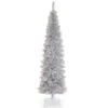 Christmas Central 6' Pencil Silver Tinsel Artificial Christmas Tree, Unlit -Christmas Decoration Shop dnat tt33 700 60 96492.1587644854