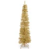 6' Pencil Champagne Gold Tinsel Artificial Christmas Tree - Unlit 2 6' Pencil Champagne Gold Tinsel Artificial Christmas Tree - Unlit -Christmas Decoration Shop dnat tt33 702 60 81458.1587644855