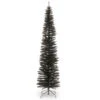 Christmas Central 7' Pencil Black Tinsel Artificial Christmas Tree - Unlit -Christmas Decoration Shop dnat tt33 704 70 82731.1587644855