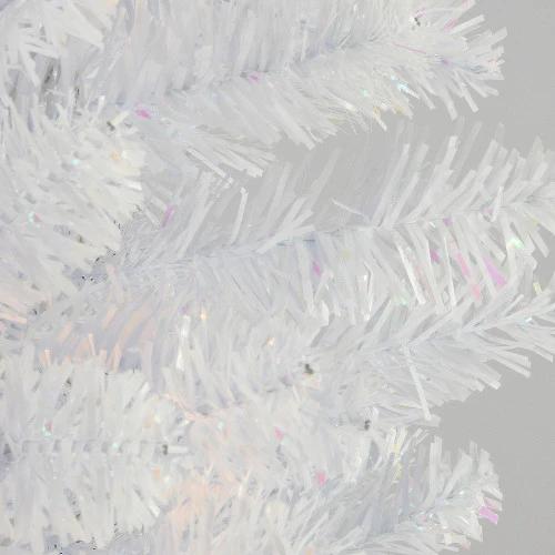 Christmas Central 7' Pencil White Iridescent Tinsel Artificial Christmas Tree, Unlit 4 Christmas Central 7' Pencil White Iridescent Tinsel Artificial Christmas Tree, Unlit - Image 2