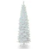 Christmas Central 7' Pencil White Iridescent Tinsel Artificial Christmas Tree, Unlit -Christmas Decoration Shop dnat tt33 713 70 05999.1587644856