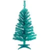 Christmas Central 3' Medium Turquoise Blue Pine Tinsel Artificial Christmas Tree, Unlit -Christmas Decoration Shop dnat tt33 714 30 1 1 39765.1587644856