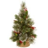 Christmas Central 18" Pre-Lit Medium Wintry Pine Artificial Christmas Tree, Warm White Lights -Christmas Decoration Shop dnat wp1 345 18 b1 1 96846.1665580040
