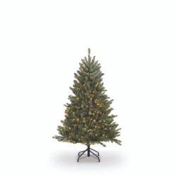 4.5’ Pre-Lit Full Fraser Fir Artificial Christmas Tree - Clear Lights