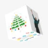 Merry Christmas And Happy New Year Thank You Christmas Tree Confetti-exploding Greetings Card