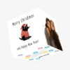 Merry Christmas And Happy New Year Funny Black Dog Confetti-exploding Greetings Card -Christmas Decoration Shop fb84f7c9f8383e62a652582142a71580