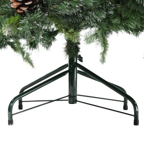 Northlight 6.5' Full Snowy Delta Pine With Pine Cones Artificial Christmas Tree, Unlit 6 Northlight 6.5' Full Snowy Delta Pine With Pine Cones Artificial Christmas Tree, Unlit - Image 4