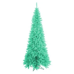 10' Pre-Lit Slim Seafoam Green Ashley Spruce Artificial Christmas Tree - Clear And Green Lights
