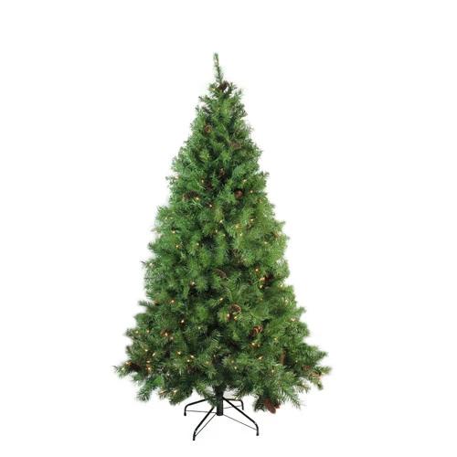 Northlight 6.5' Pre-Lit Medium Red Pine Artificial Christmas Tree - Clear Lights 3 Northlight 6.5' Pre-Lit Medium Red Pine Artificial Christmas Tree - Clear Lights