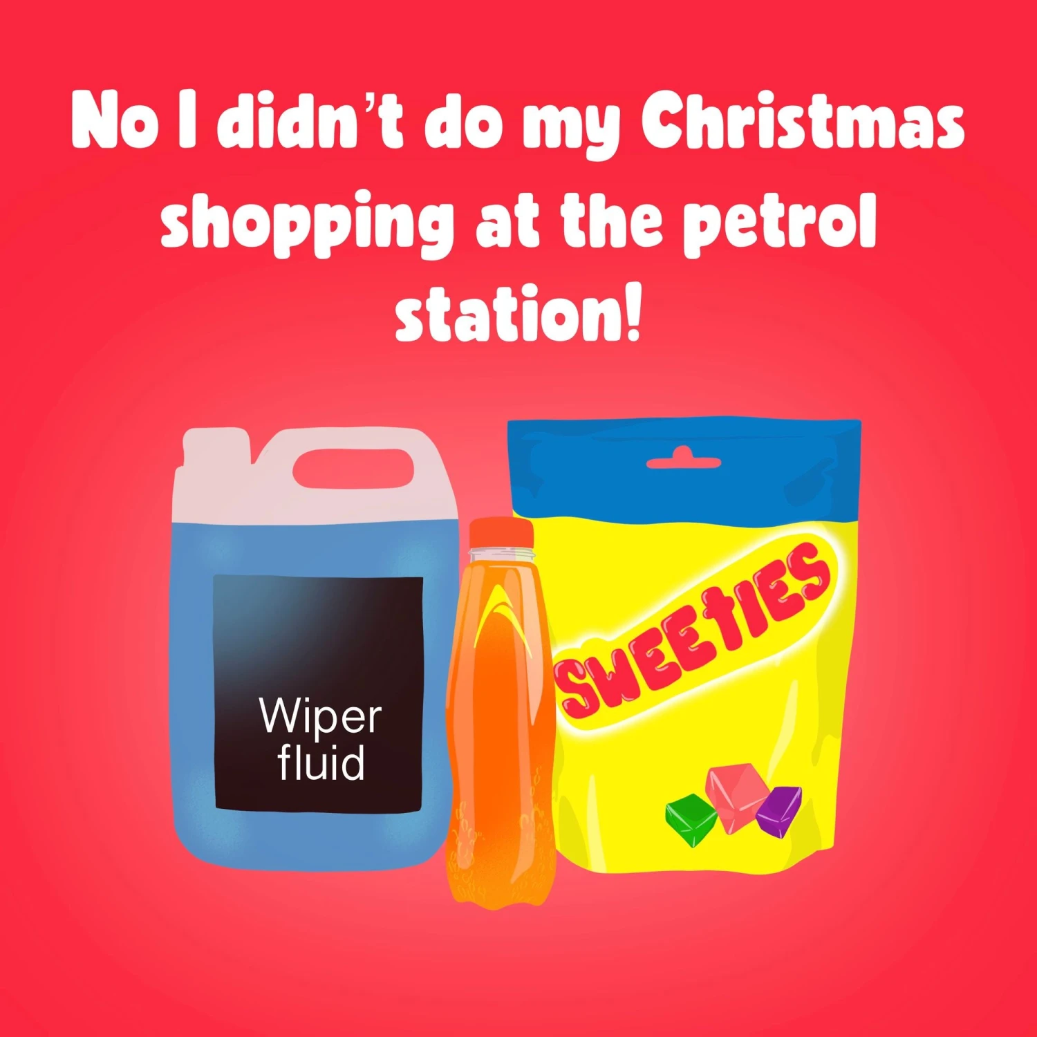 Petrol Station Shopping Christmas Card 3D Cube Card 4 Petrol Station Shopping Christmas Card 3D Cube Card - Image 2