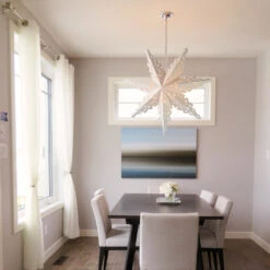 Pizzelle Paper Snowflake Lantern (32-Inch, White, North Star Snowflake Design) - Holiday And Snowflake Decorations, Weddings, Parties, And Home Decor 10 Pizzelle Paper Snowflake Lantern (32-Inch, White, North Star Snowflake Design) - Holiday And Snowflake Decorations, Weddings, Parties, And Home Decor -Christmas Decoration Shop large winter snowflake paper star lantern north star image 3