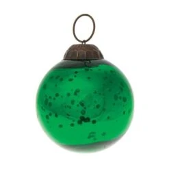 3-PACK | 2.5" Green Ava Mercury Glass Ball Ornament Christmas Holiday Decoration -Christmas Decoration Shop mercury glass ornament ava ball design green d31b03df cd79 4ba8 954c 57d67dc1009c