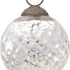 3" Silver Joy Mercury Disco Ball Glass Ornament Christmas Tree Decoration -Christmas Decoration Shop mercury glass ornament lana design crackle motif silver