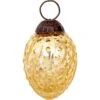2.5" Gold Marie Mercury Egg Glass Ball Ornament Christmas Decoration 1 2.5" Gold Marie Mercury Egg Glass Ball Ornament Christmas Decoration -Christmas Decoration Shop mercury glass ornament marie design gold