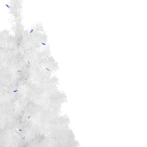Northlight 4' Pre-Lit Slim White Pine Artificial Christmas Tree - Blue Lights 5 Northlight 4' Pre-Lit Slim White Pine Artificial Christmas Tree - Blue Lights - Image 3