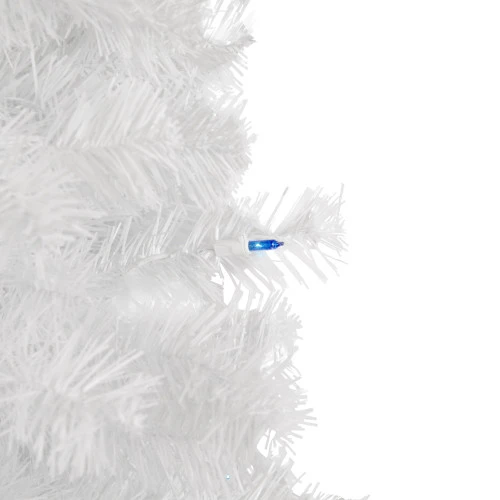 Northlight 4' Pre-Lit Slim White Pine Artificial Christmas Tree - Blue Lights 4 Northlight 4' Pre-Lit Slim White Pine Artificial Christmas Tree - Blue Lights - Image 2