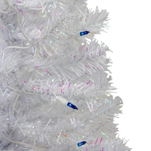 Northlight 2' Pre-Lit White Pine Artificial Christmas Tree - Blue Lights 4 Northlight 2' Pre-Lit White Pine Artificial Christmas Tree - Blue Lights - Image 2