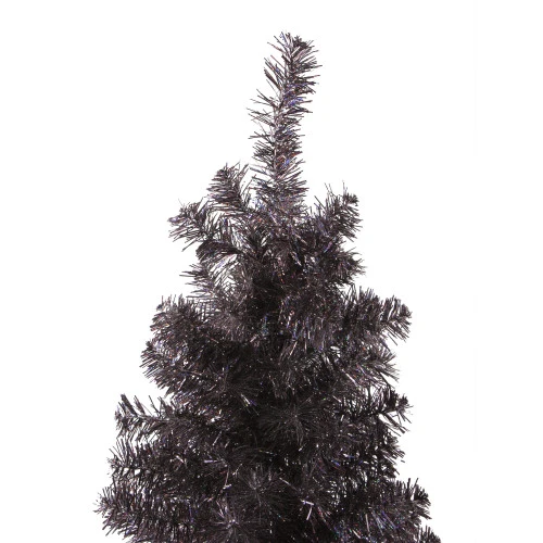 Northlight 4' Holographic Brown Slim Artificial Tinsel Christmas Tree - Unlit 5 Northlight 4' Holographic Brown Slim Artificial Tinsel Christmas Tree - Unlit - Image 3