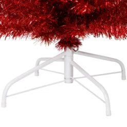 Northlight 6' Pencil Red Tinsel Artificial Christmas Tree - Unlit 11 Northlight 6' Pencil Red Tinsel Artificial Christmas Tree - Unlit -Christmas Decoration Shop northlight b83511 5 69515.1669452425