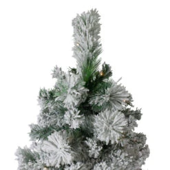 Northlight 6.5' Pre-Lit Full Flocked Somerset Spruce Artificial Christmas Tree - Clear Lights -Christmas Decoration Shop northlight hb27113 2 83893.1588396797