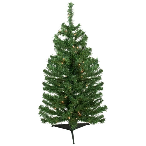 Northlight 3' Pre-Lit Green Medium Niagara Pine Artificial Christmas Tree - Clear Lights 3 Northlight 3' Pre-Lit Green Medium Niagara Pine Artificial Christmas Tree - Clear Lights