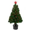Northlight 3' Pre-Lit Color Changing Fiber Optic Christmas Tree With Red Berries -Christmas Decoration Shop northlight j65030 62751.1588368979