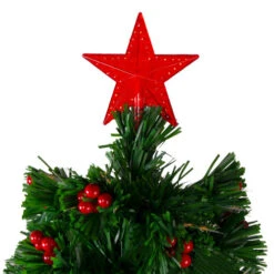Northlight 4' Pre-Lit Color Changing Artificial Christmas Tree With Red Berries -Christmas Decoration Shop northlight j65042 1 75600.1588357535