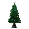 Northlight 4' Pre-lit Potted Medium Pine Color Changing Star Artificial Christmas Tree - Multi-Color Fiber Optic LED Lights -Christmas Decoration Shop northlight j65092 80023.1588356318