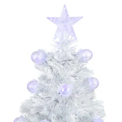 Northlight 3' Pre-Lit White Fiber Optic Artificial Christmas Tree, White Lights -Christmas Decoration Shop northlight j65105 3 58563.1638917346