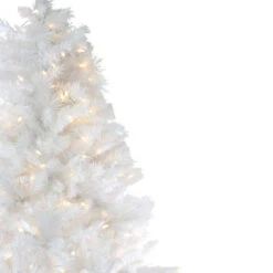 Northlight 6.5' Pre-Lit White Medium Iridescent Pine Artificial Christmas Tree - Multi Function LED Lights -Christmas Decoration Shop northlight m35616 3 61991.1587644189