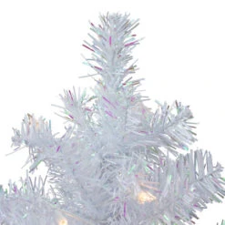 Northlight 2' Pre-lit White Iridescent Pine Artificial Christmas Tree - Clear Lights -Christmas Decoration Shop northlight m88666 2 67453.1588405408