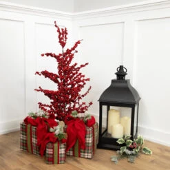 Northlight 30" Red Berries Artificial Christmas Twig Tree, Unlit -Christmas Decoration Shop northlight nl00338 styled 13154.1686143936