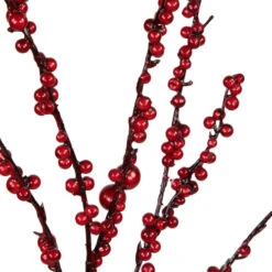 Northlight 50" Artificial Red Berry Christmas Twig Tree With Square Stand, Unlit -Christmas Decoration Shop northlight nl00343 3 61515.1686144238
