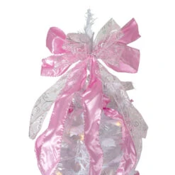 Northlight 6' Pre-Lit White And Pink Pre-Decorated Pop-Up Artificial Christmas Tree -Christmas Decoration Shop northlight sm27459 2 04435.1588952283