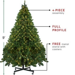 Northlight 9' Pre-Lit Full Olympia Pine Artificial Christmas Tree - Warm White Lights -Christmas Decoration Shop northlight th28354 thumbnail 1 50453.1665611631