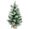 Northlight 22" Flocked Pine Full Artificial Christmas Tree In Burlap Base - Unlit -Christmas Decoration Shop northlight v03955 1new 86982.1670057373