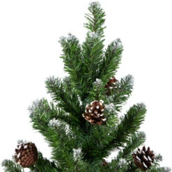 Northlight 24" Frosted Norway Pine With Pine Cones Medium Artificial Christmas Tree, Unlit -Christmas Decoration Shop northlight v03993 03 01944.1691247509