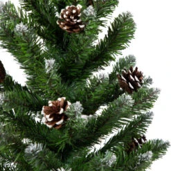 Northlight 24" Frosted Norway Pine With Pine Cones Medium Artificial Christmas Tree, Unlit -Christmas Decoration Shop northlight v03993 04 02393.1691247510