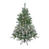 Northlight 4.5' Pre-Lit Full Flocked Natural Emerald Artificial Christmas Tree - Warm Clear Lights 2 Northlight 4.5' Pre-Lit Full Flocked Natural Emerald Artificial Christmas Tree - Warm Clear Lights -Christmas Decoration Shop northlight v04016 12145.1588354133