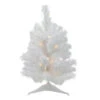 Northlight 1.5' Pre-Lit Snow White Pine Artificial Christmas Tree - Clear LED Lights -Christmas Decoration Shop northlight v15863 23316.1587644176