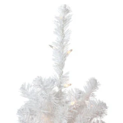 Northlight 3' Pre-Lit Snow White Artificial Christmas Tree, Clear Lights -Christmas Decoration Shop northlight v15869 2 64908.1664900748